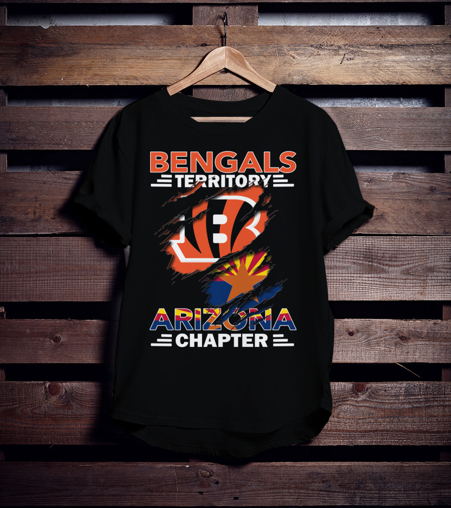 Bengals Territory Arizona Chapter Bengals Logo Arizona Flag T-Shirt