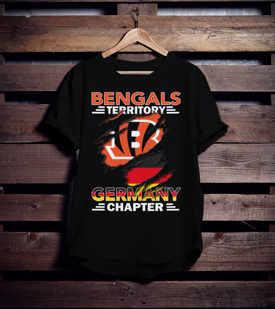 Bengals Territory Germany Chapter Logo With German Flag Elements T-Shirt