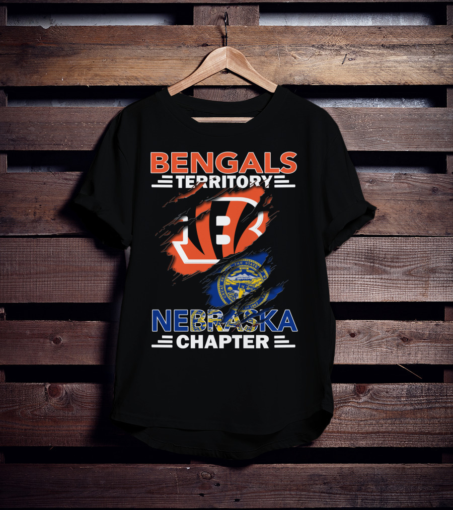 Bengals Territory Nebraska Chapter State Seal Logo Integration T-Shirt