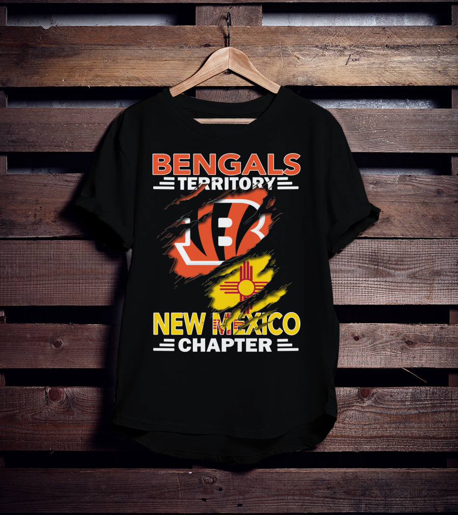 Bengals Territory New Mexico Chapter Ripped T-Shirt