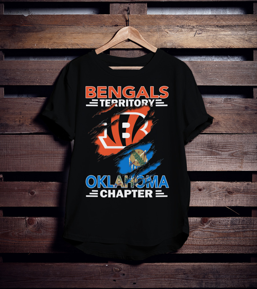 Bengals Territory Oklahoma Chapter Oklahoma Flag Bengals T-Shirt