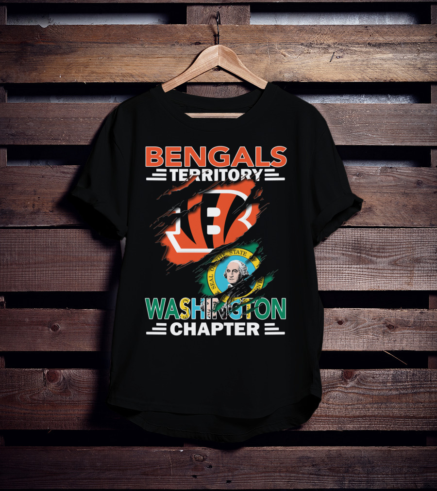 Bengals Territory Washington Chapter State Seal T-Shirt