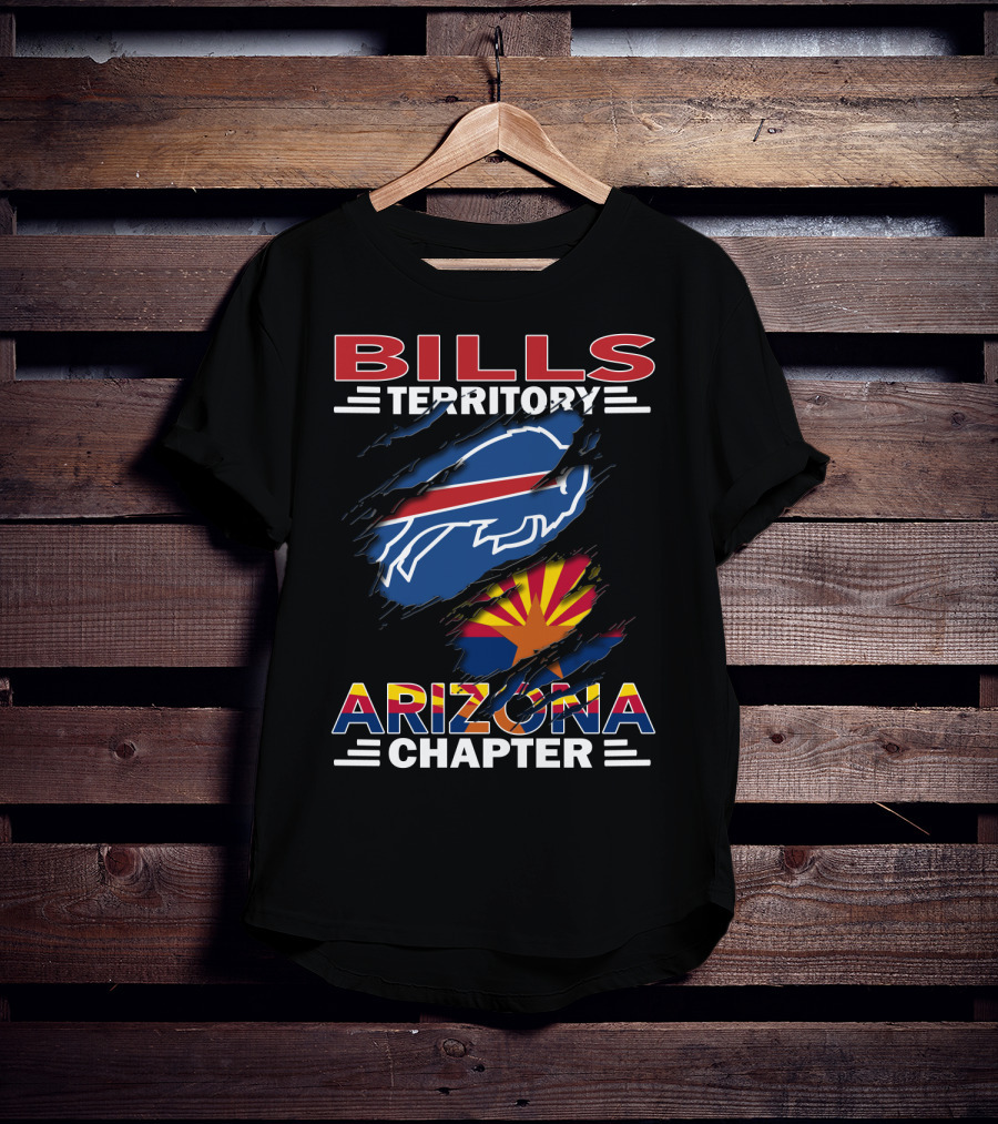 Bills Territory Arizona Chapter Buffalo Bills Logo Arizona Flag T-Shirt