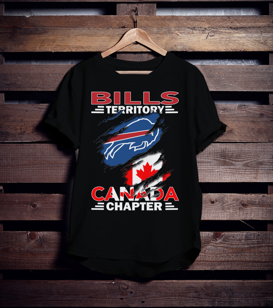 BILLS TERRITORY CANADA CHAPTER Buffalo Football Team Fan Club T-Shirt