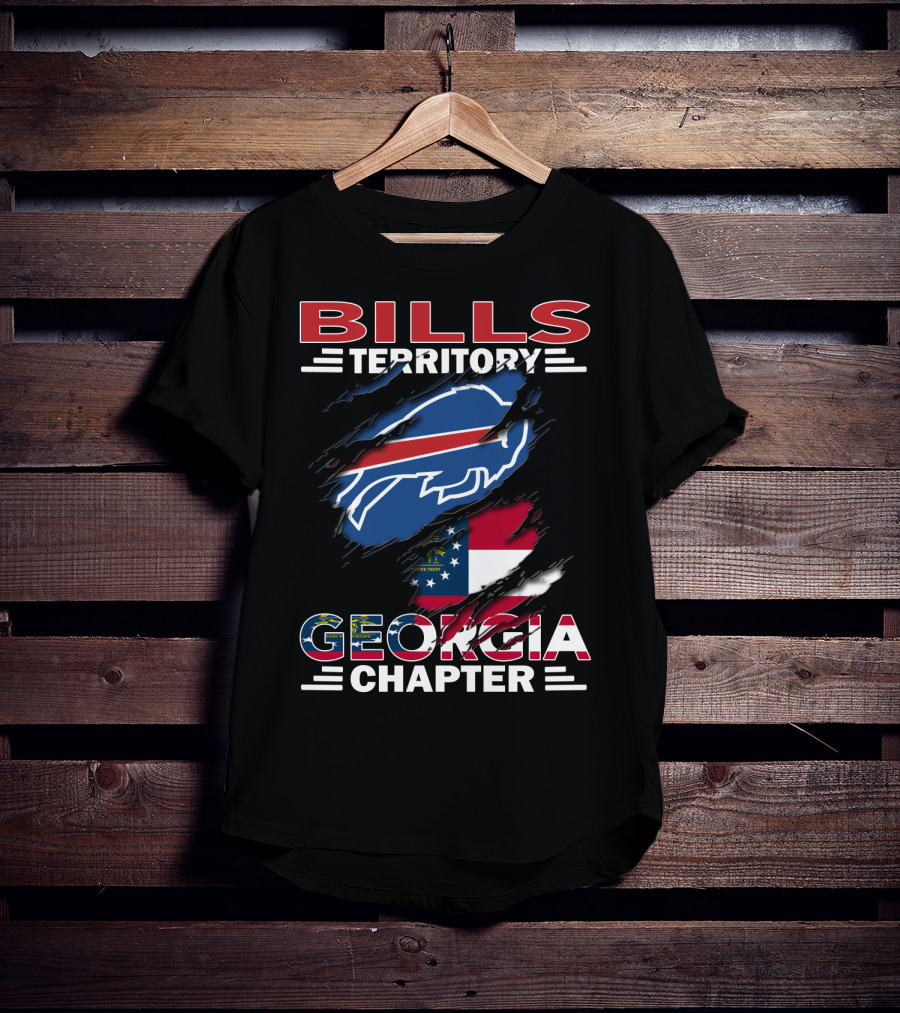 Bills Territory Georgia Chapter Buffalo Flag Sports T-Shirt