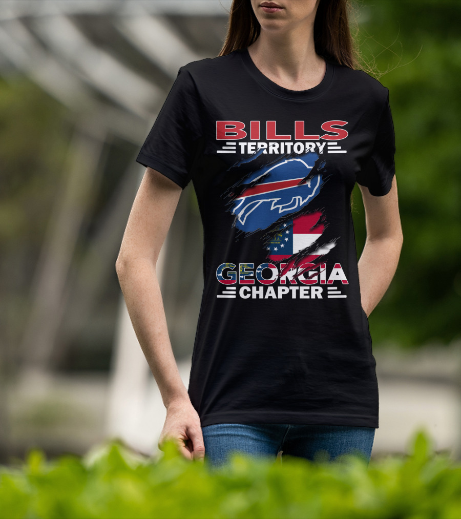 Bills Territory Georgia Chapter Buffalo Flag Sports T-Shirt