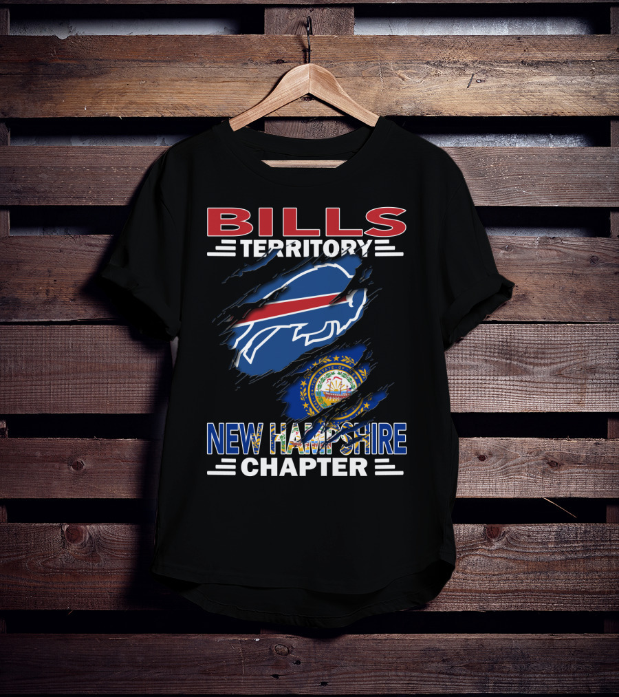 Bills Territory New Hampshire Chapter Buffalo Bills Logo And State Seal T-Shirt