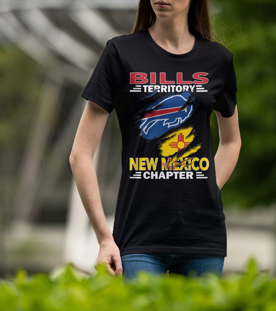 Bills Territory New Mexico Chapter Buffalo Symbol Zia Sun T-Shirt