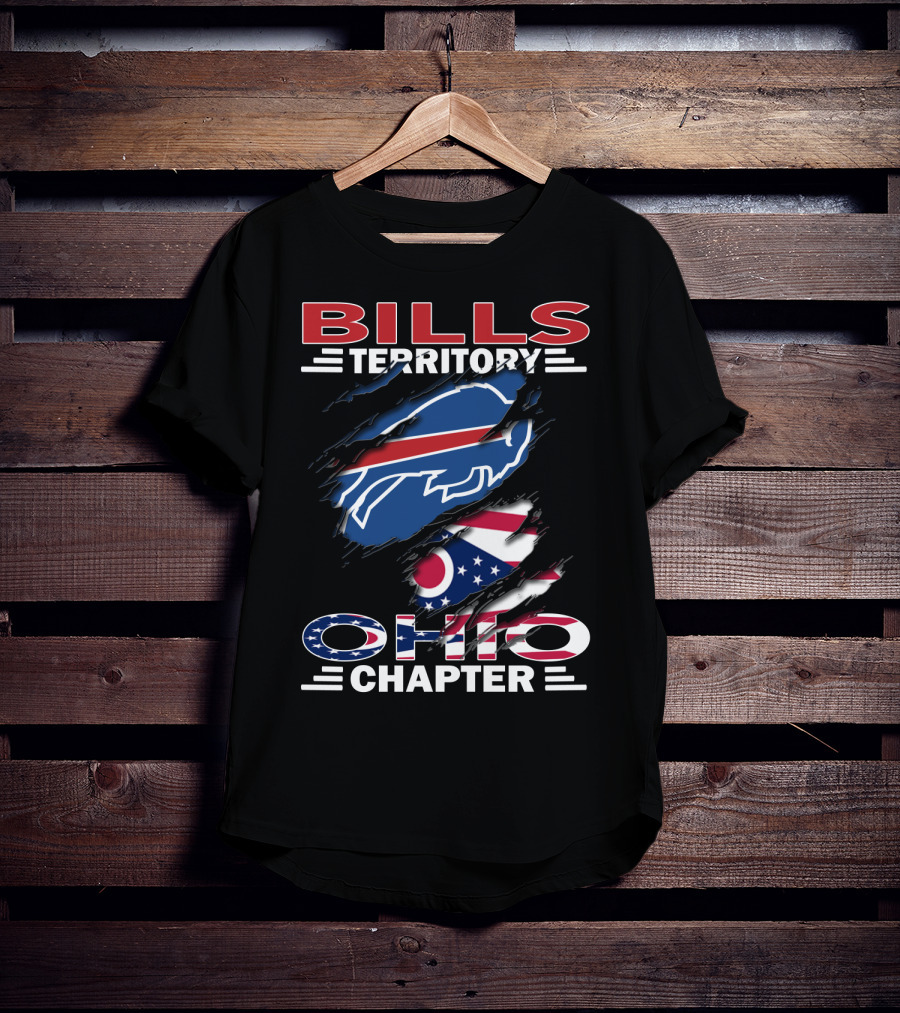 Bills Territory Ohio Chapter Buffalo Football Flag T-Shirt