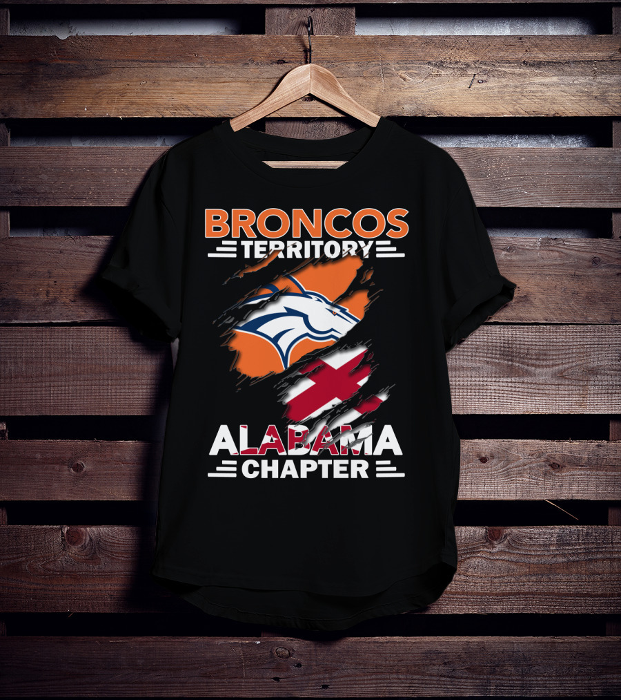 Broncos Territory Alabama Chapter Torn T-Shirt