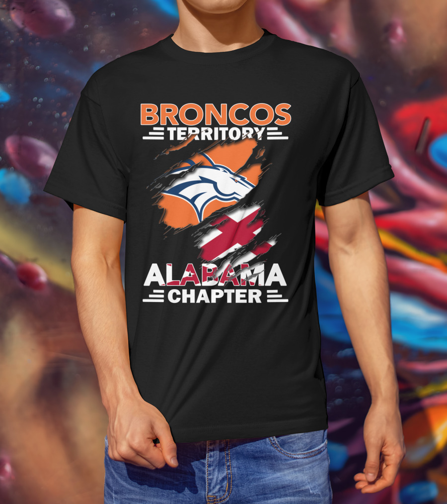 Broncos Territory Alabama Chapter Torn T-Shirt