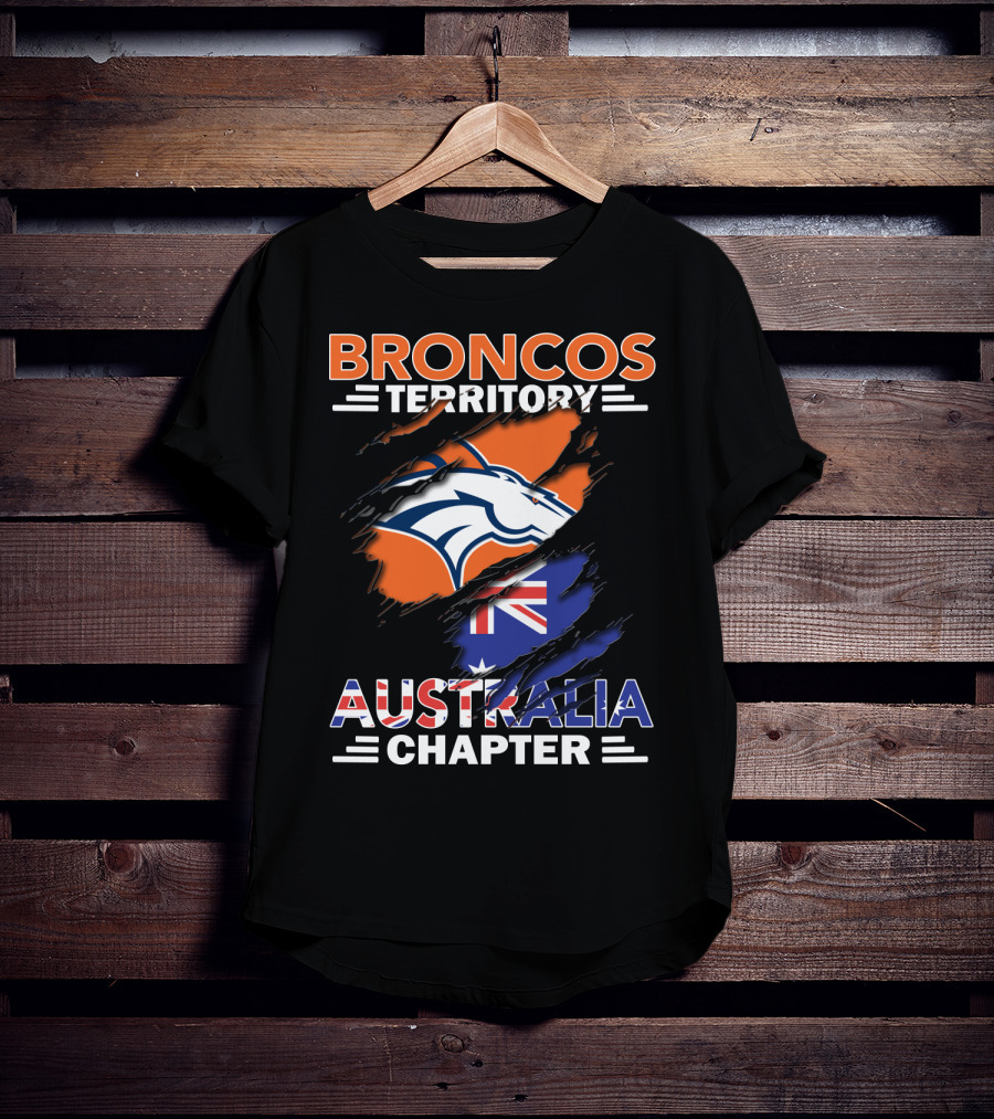 Broncos Territory Australia Chapter Flag T-Shirt