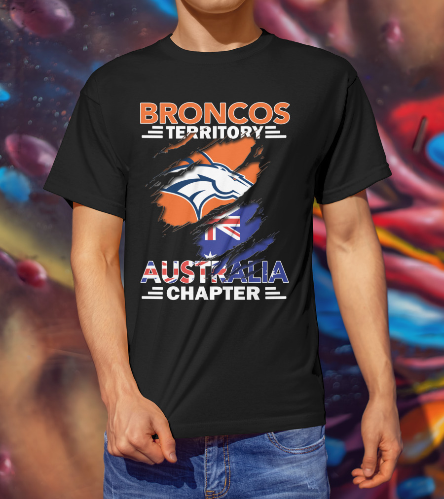 Broncos Territory Australia Chapter Flag T-Shirt
