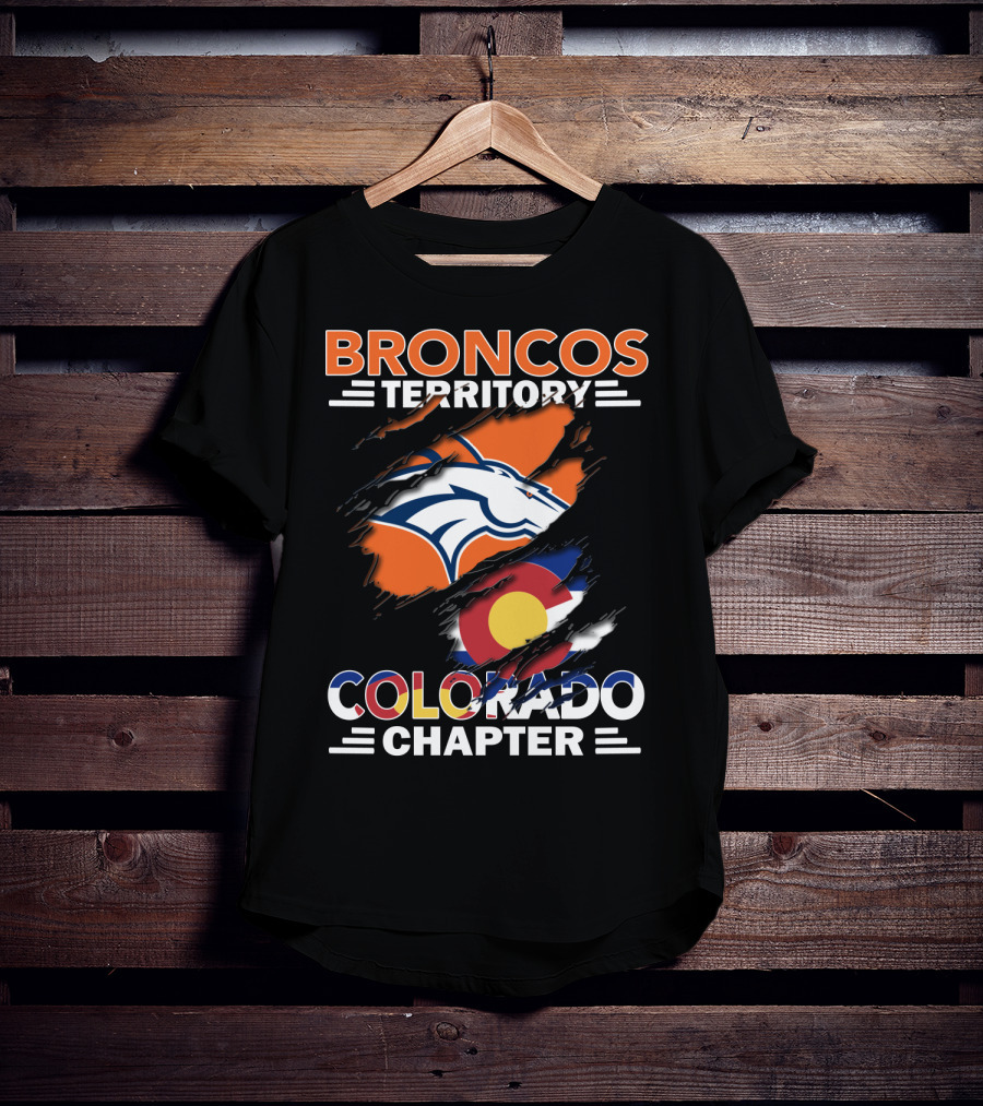 Broncos Territory Colorado Chapter Denver Football Pride T-Shirt