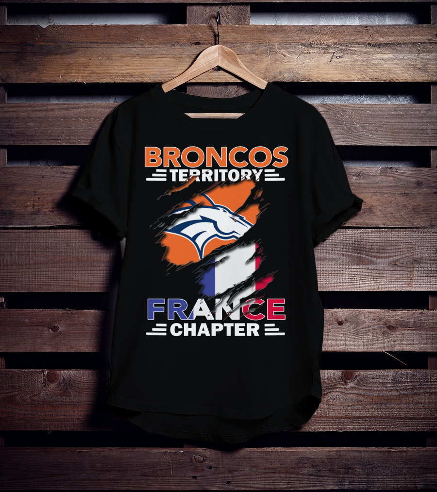 Broncos Territory France Chapter French Flag Fan Edition T-Shirt