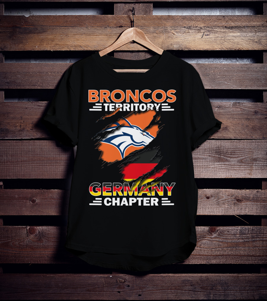Broncos Territory Germany Chapter Football Fan T-Shirt