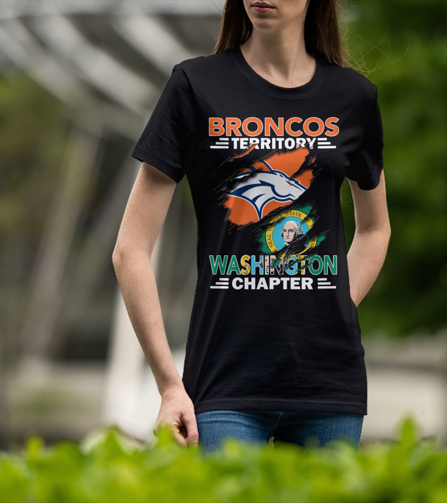 Broncos Territory Washington Chapter Denver Football Fan Club T-Shirt
