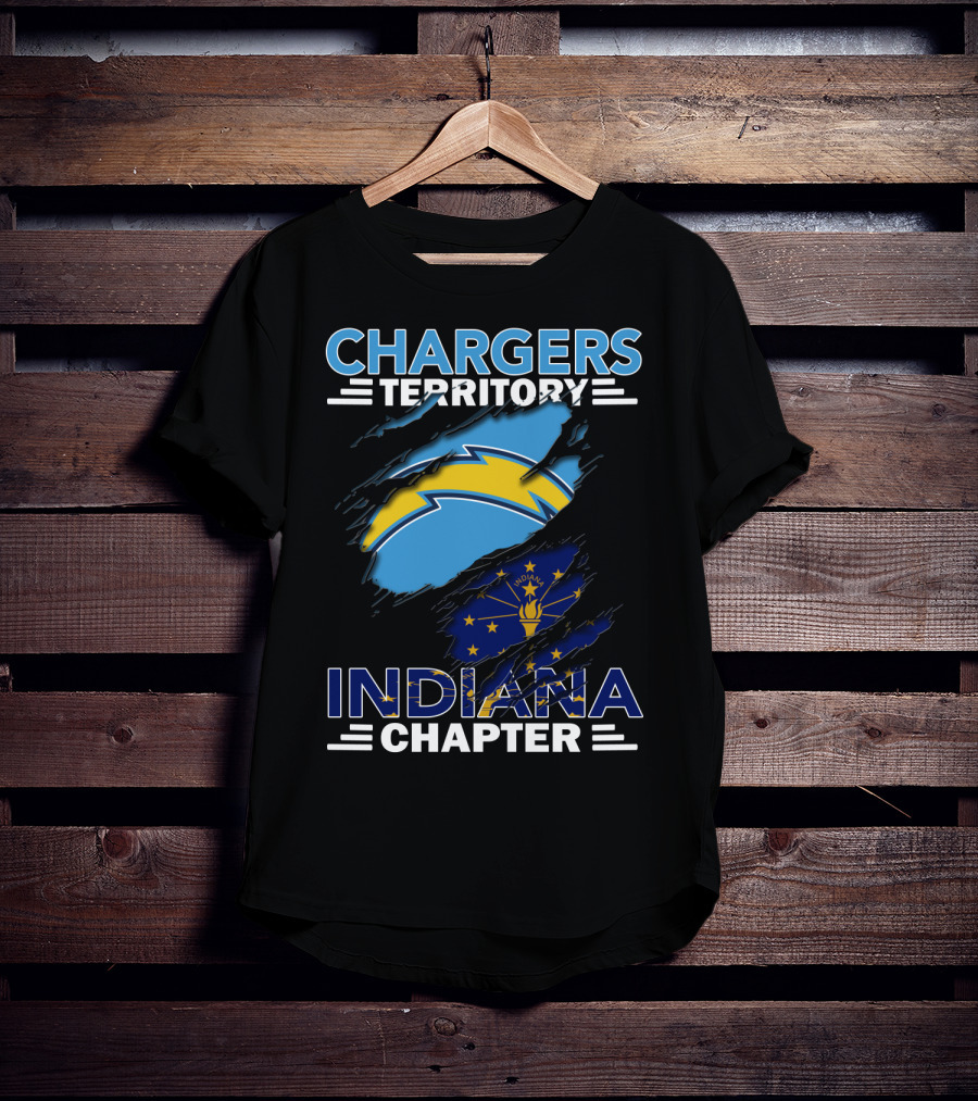 Chargers Territory Indiana Chapter NFL Sports Fans Enthusiasts Colts Crossover T-Shirt