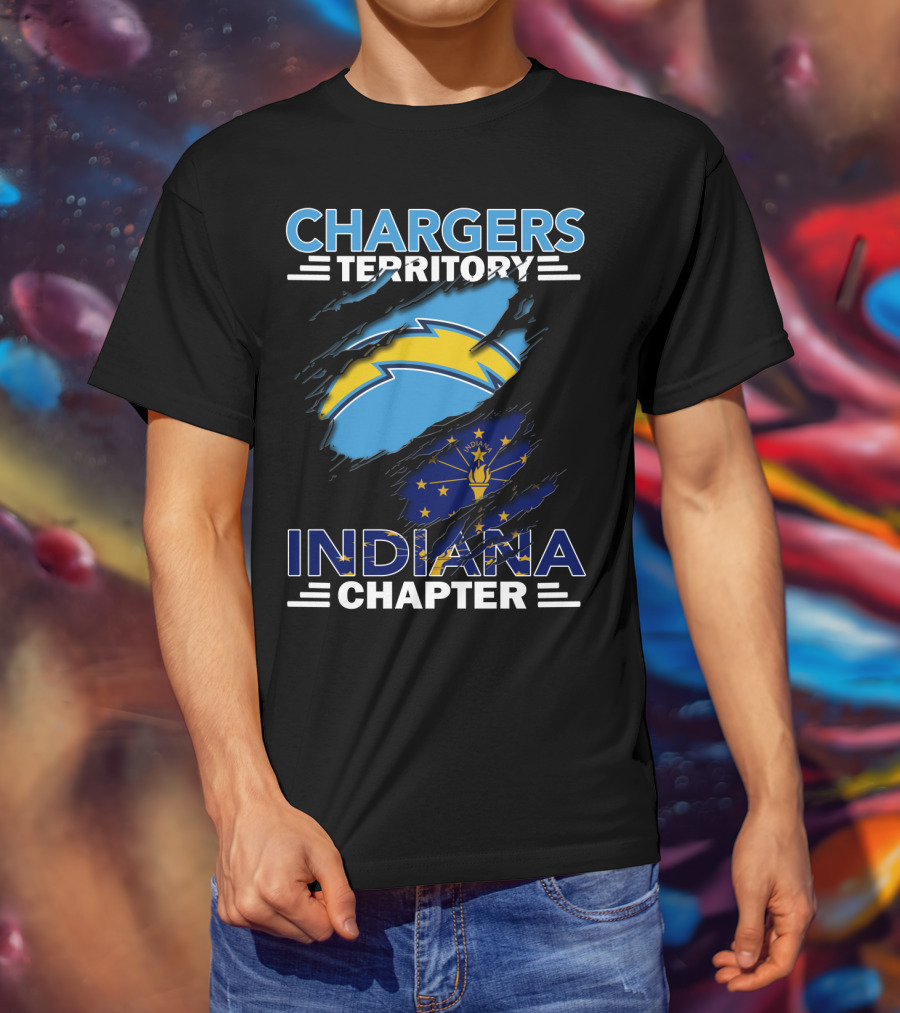 Chargers Territory Indiana Chapter NFL Sports Fans Enthusiasts Colts Crossover T-Shirt