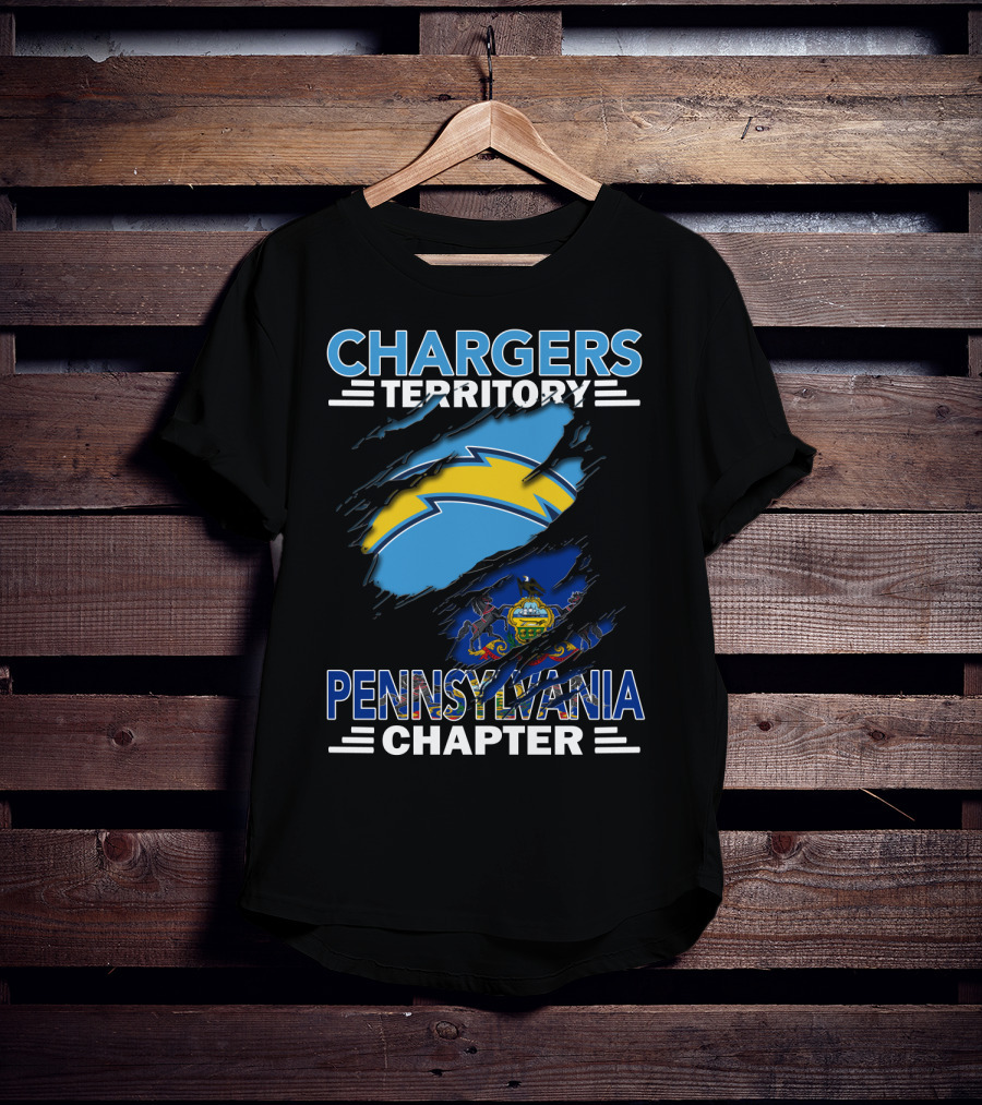 Chargers Territory Pennsylvania Chapter State Pride And Team Spirit T-Shirt