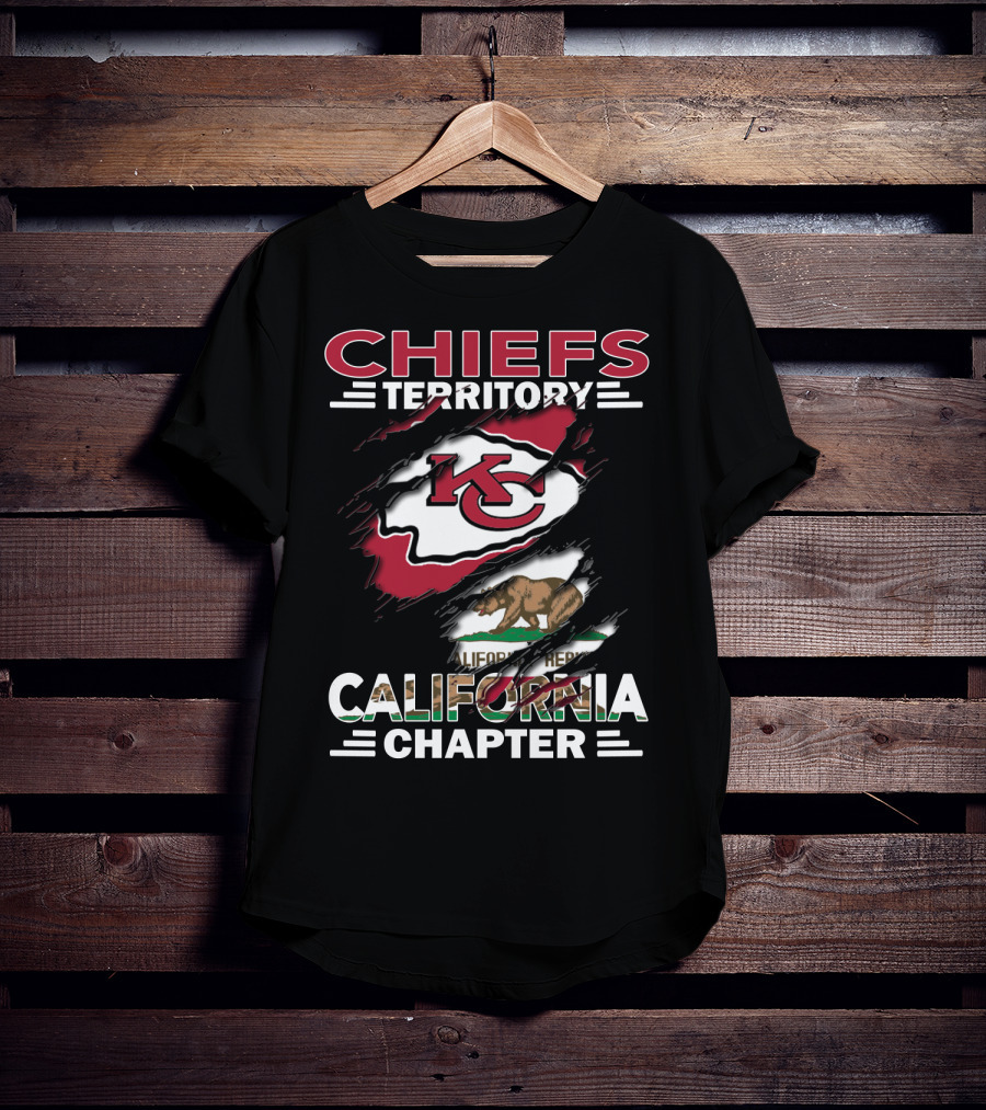 Chiefs Territory California Chapter KC Bear Flag T-Shirt