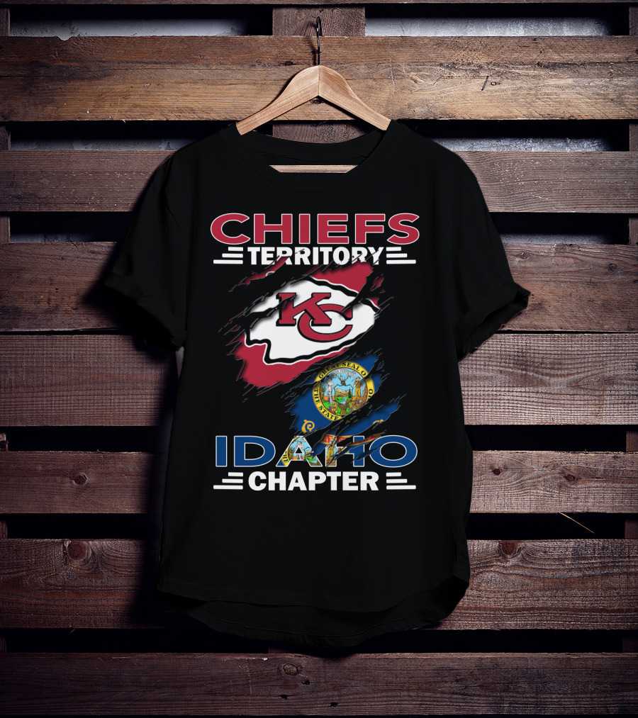 Chiefs Territory Idaho Chapter Kansas City Chiefs State Of Idaho Seal T-Shirt
