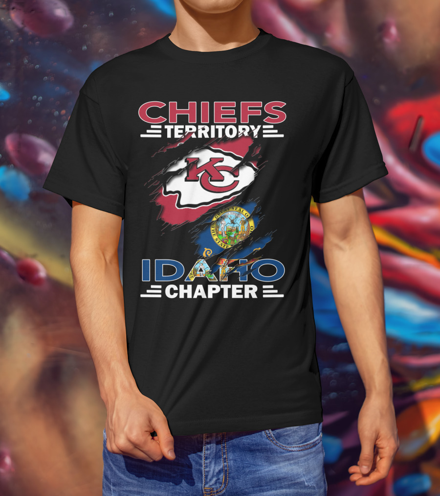 Chiefs Territory Idaho Chapter Kansas City Chiefs State Of Idaho Seal T-Shirt