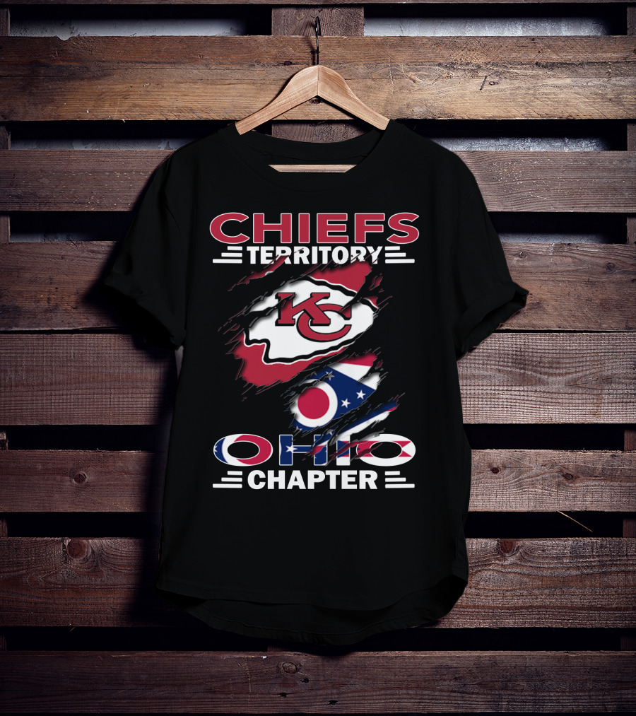 Chiefs Territory KC Logo Ohio Chapter Flag Elements T-Shirt