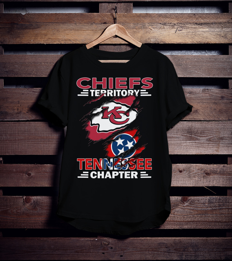 Chiefs Territory Tennessee Chapter KC Logo Flag T-Shirt