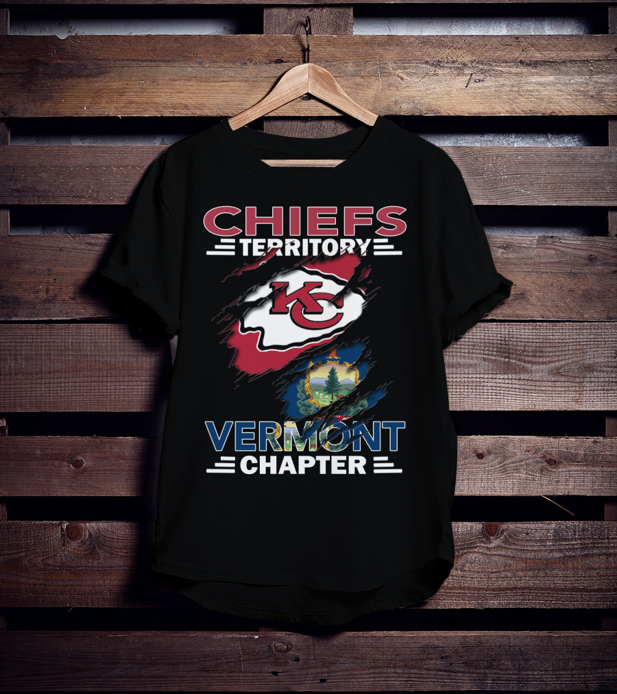 Chiefs Territory Kansas City Chiefs Vermont Chapter T-Shirt