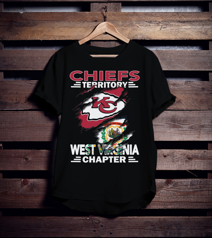 Chiefs Territory West Virginia Chapter State Flag Integration T-Shirt