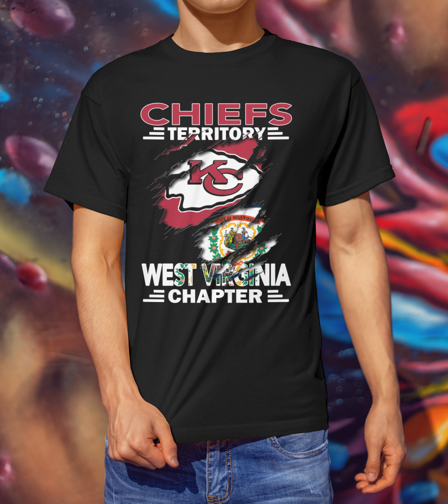 Chiefs Territory West Virginia Chapter State Flag Integration T-Shirt