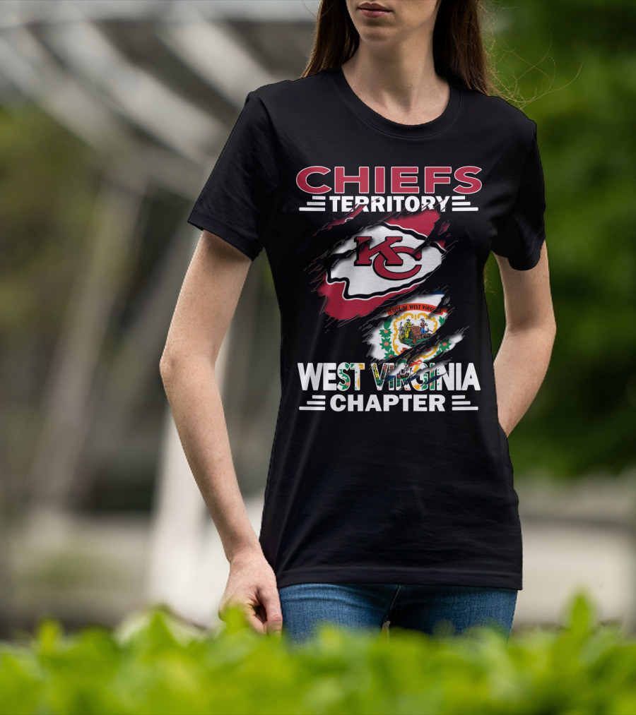 Chiefs Territory West Virginia Chapter State Flag Integration T-Shirt
