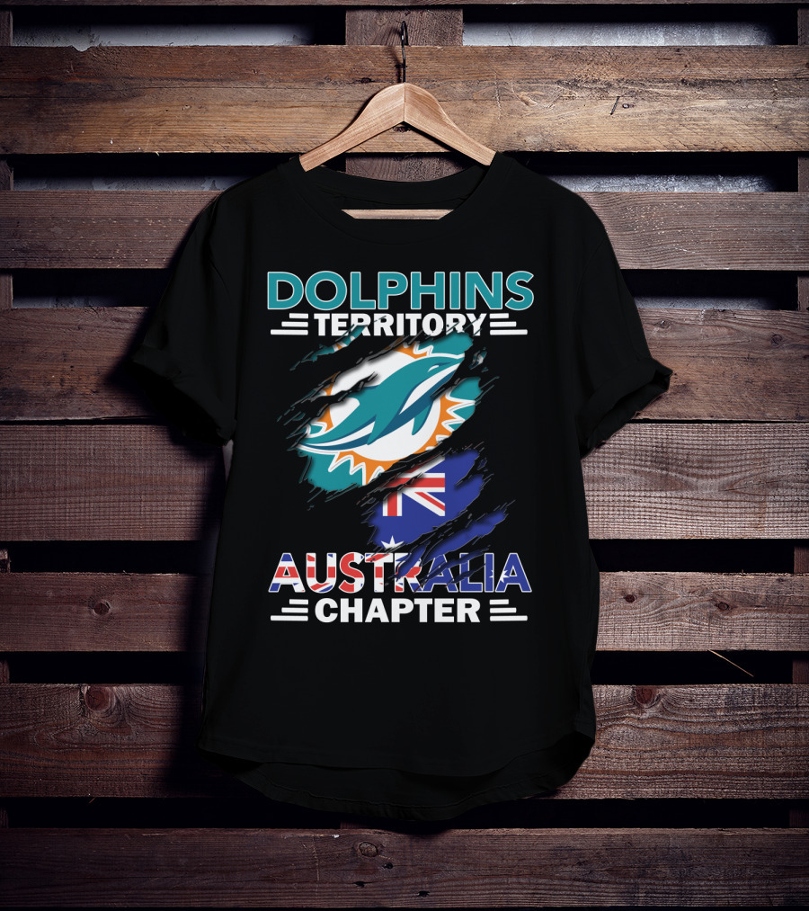 Dolphins Territory Australia Chapter Flag T-Shirt