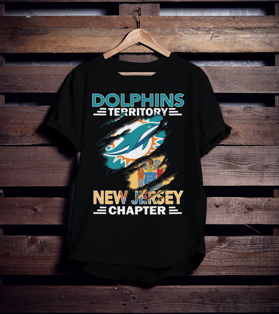 Dolphins Territory New Jersey Chapter NFL Football Fan Club T-Shirt