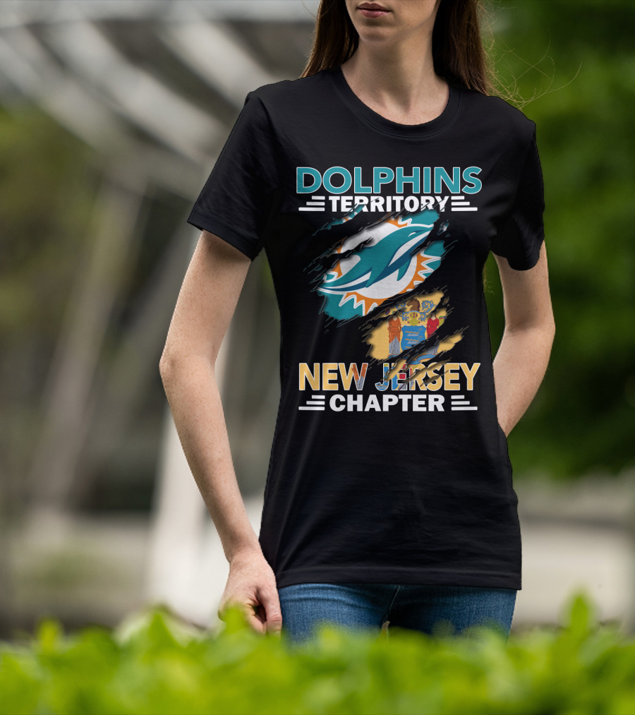 Dolphins Territory New Jersey Chapter NFL Football Fan Club T-Shirt