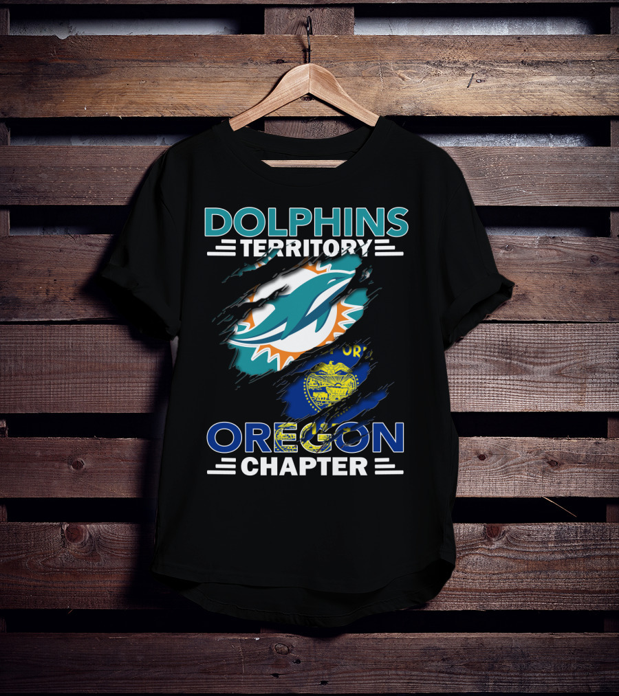 Dolphins Territory Oregon Chapter Miami Dolphins Fan Club T-Shirt