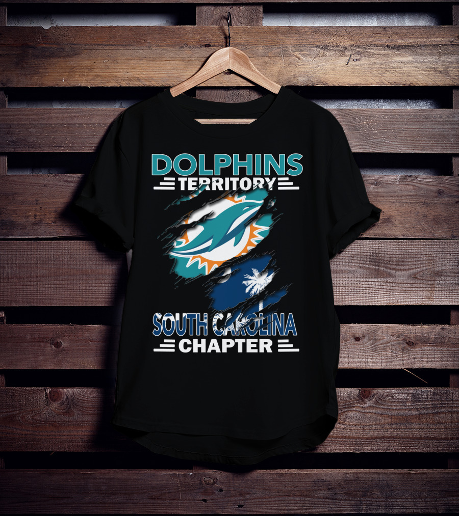 Dolphins Territory South Carolina Chapter Miami Football Fan Group T-Shirt