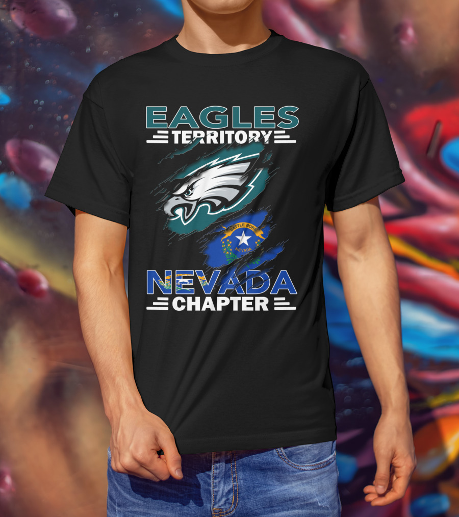 Eagles Territory Nevada Chapter Battle Born Nevada Flag T-Shirt