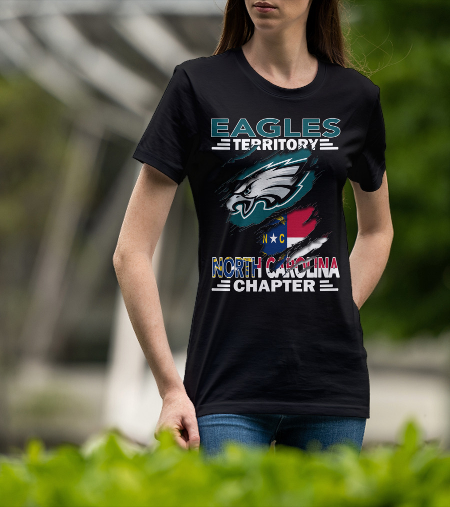 Eagles Territory North Carolina Chapter Philadelphia Eagles Fan Club T-Shirt