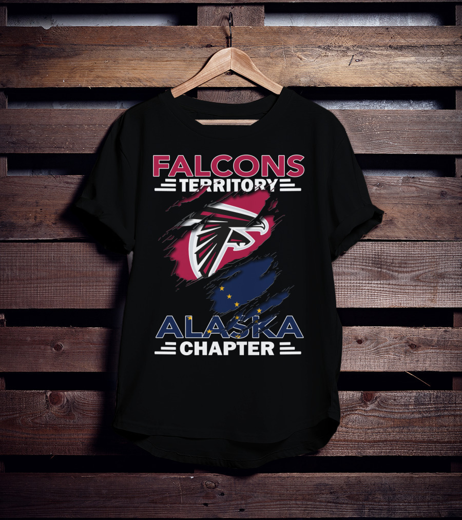 Falcons Territory Alaska Chapter Logo With State Flag Elements T-Shirt