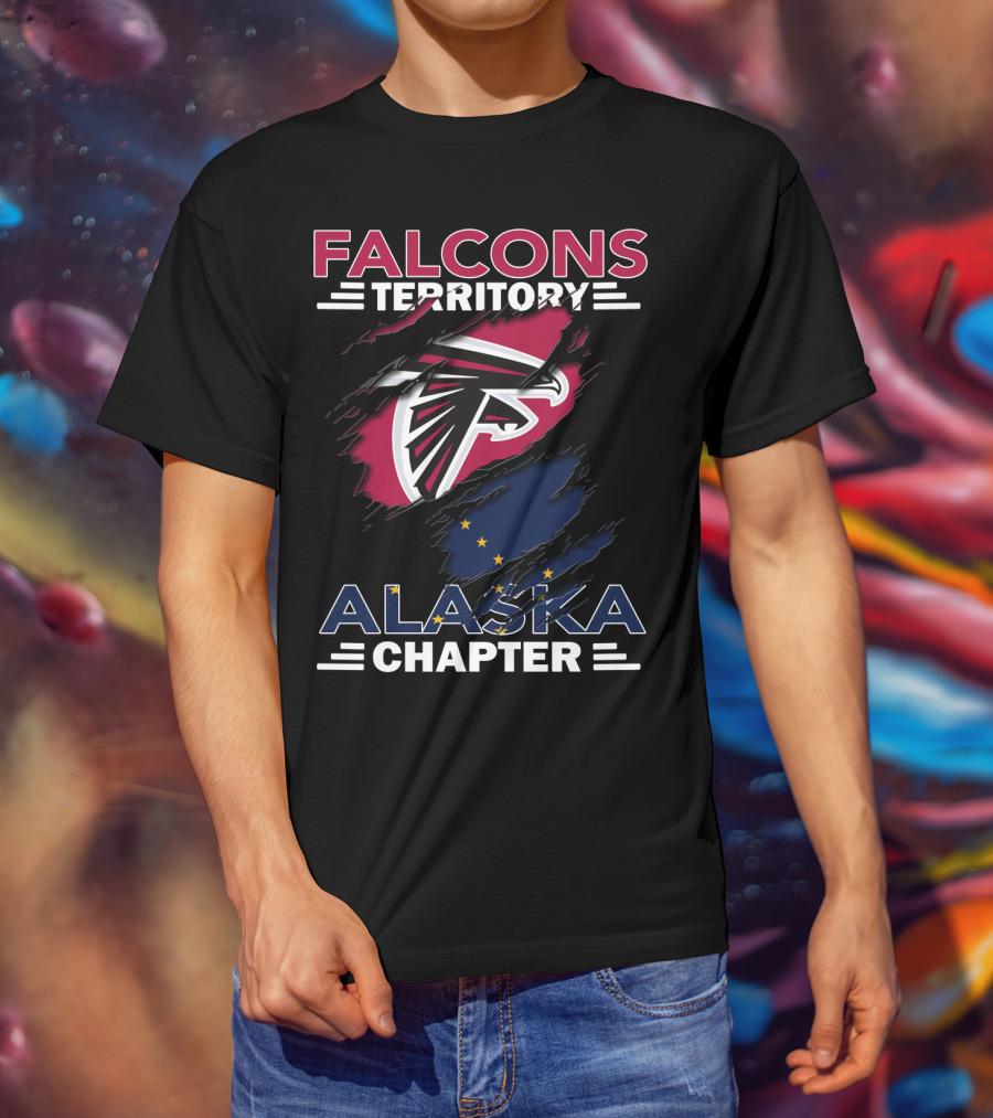 Falcons Territory Alaska Chapter Logo With State Flag Elements T-Shirt