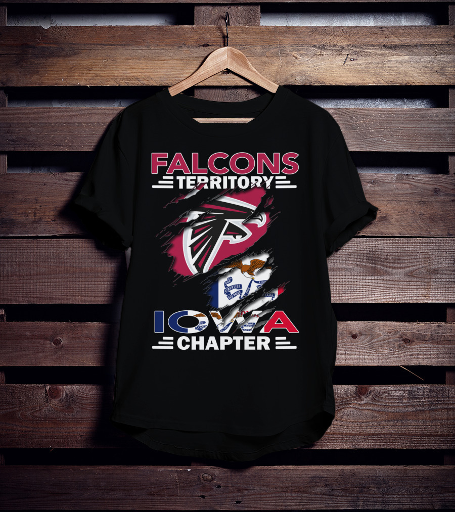 Falcons Territory Iowa Chapter Flag T-Shirt
