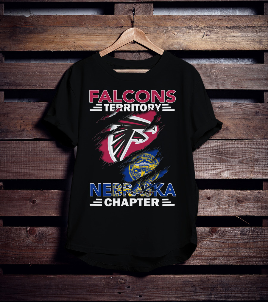 Falcons Territory Nebraska Chapter State Flag T-Shirt
