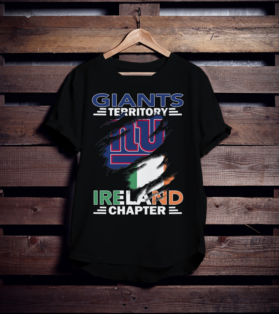 Giants Territory Ireland Chapter New York Giants Irish Flag T-Shirt