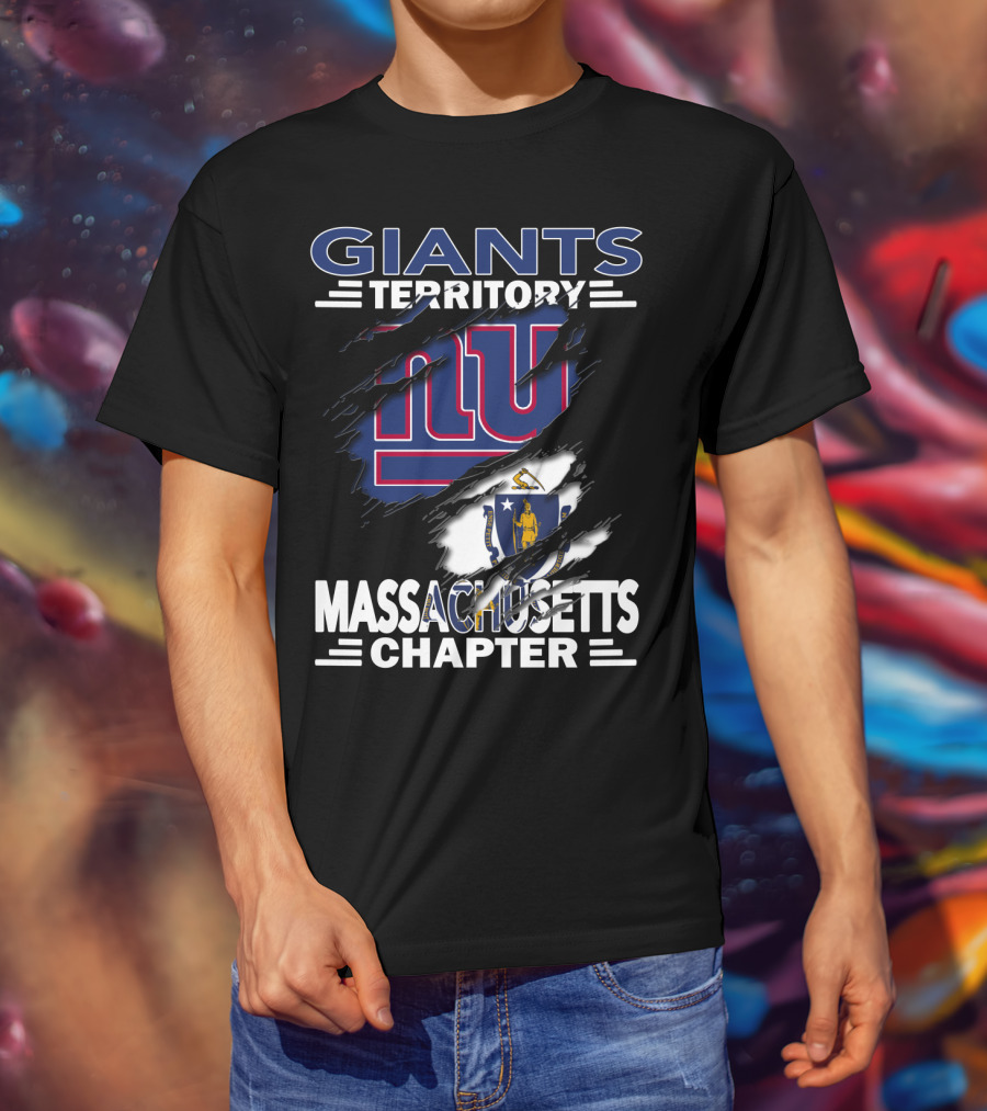 Giants Territory Massachusetts Chapter NY Sports Fan Community T-Shirt