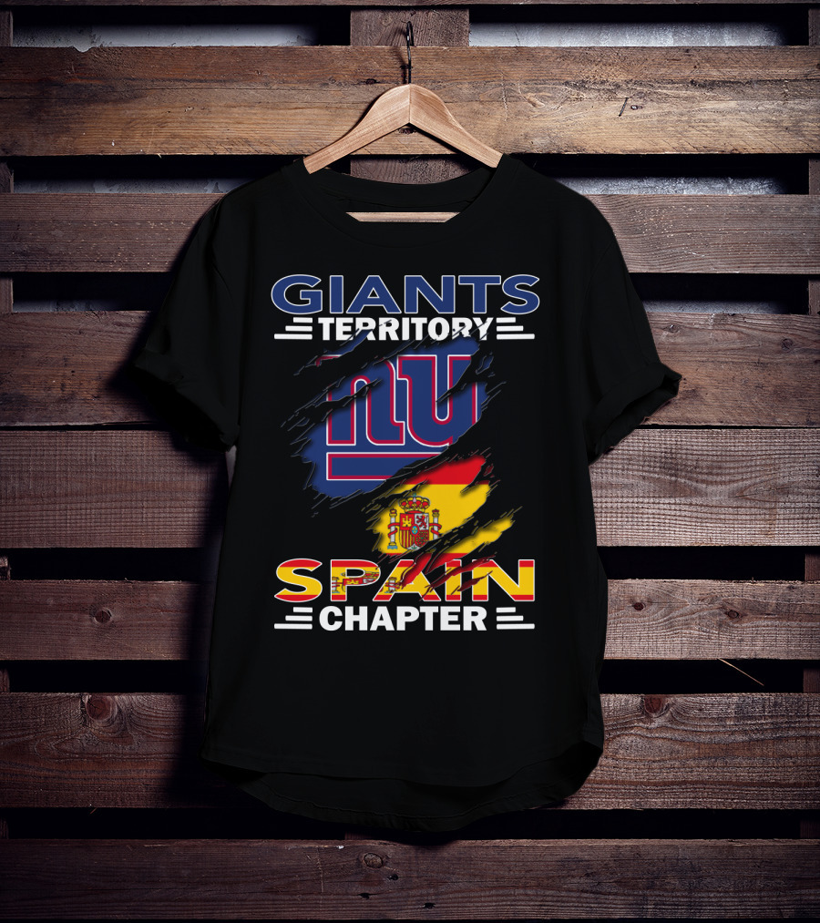 Giants Territory Spain Chapter NY Logo Flag T-Shirt