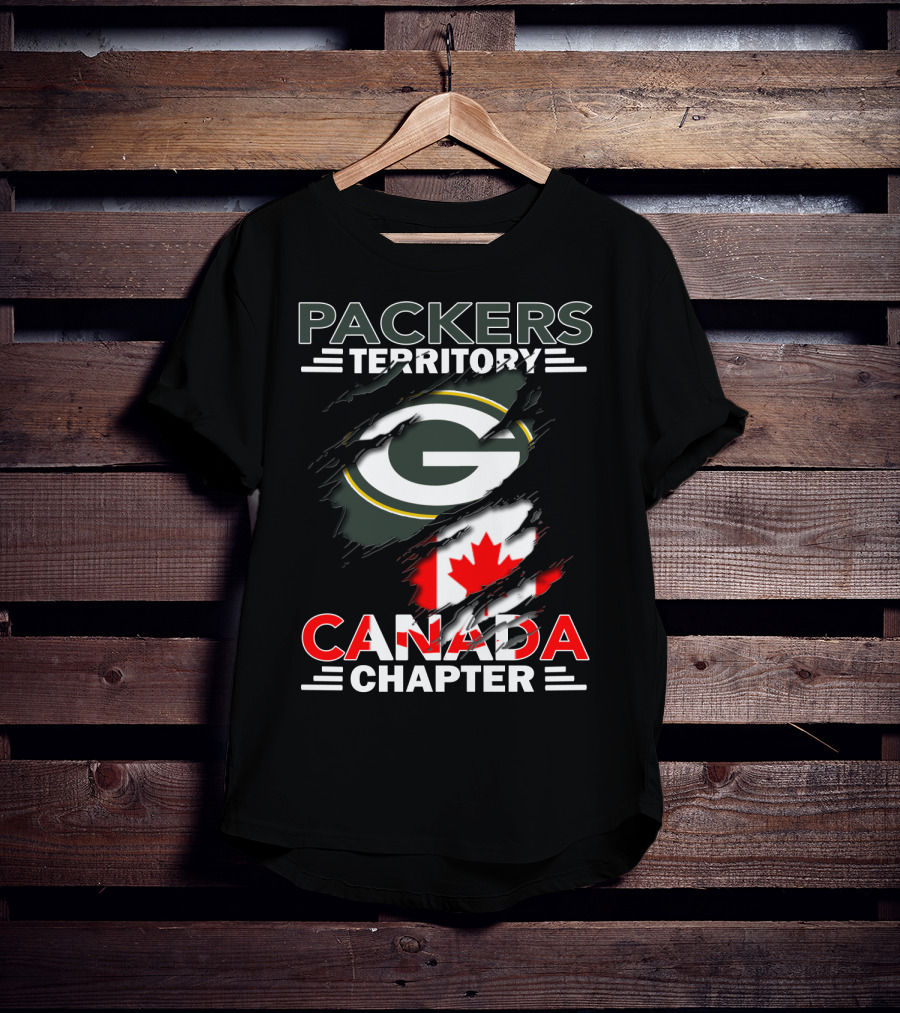 Packers Territory Canada Chapter G Logo With Canadian Flag Elements T-Shirt