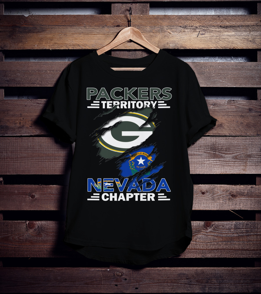 Packers Territory Green Bay G Nevada Chapter Battle Born T-Shirt