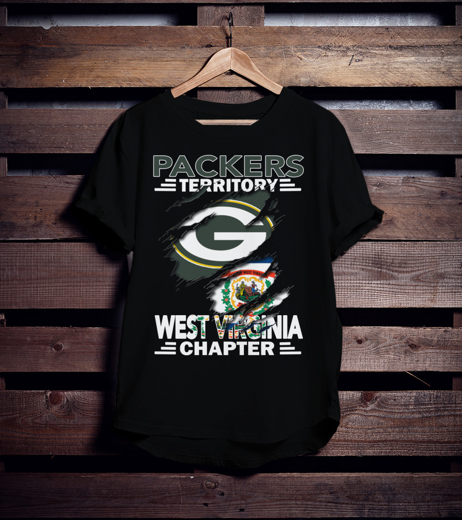 Packers Territory West Virginia Chapter Green Bay Packers Logo West Virginia Emblem T-Shirt